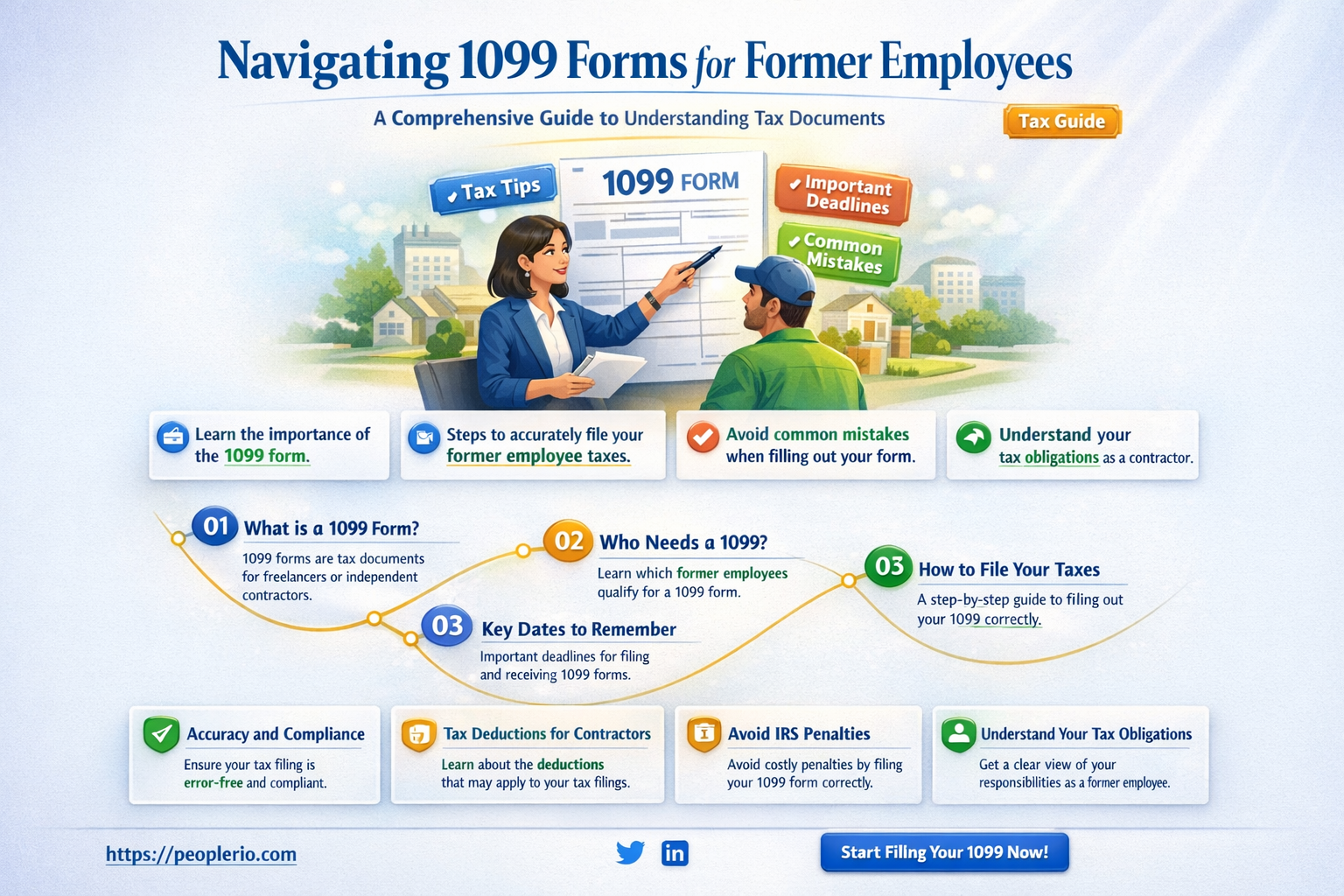 can you 1099 a former employee