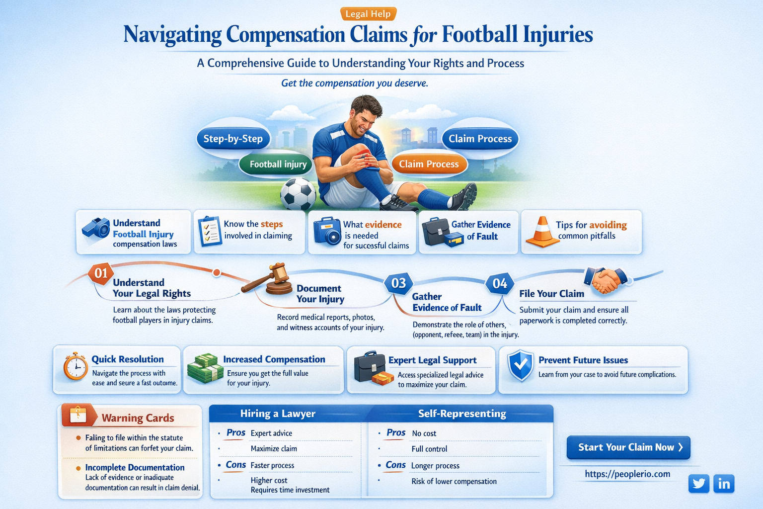 can I claim compensation for a football injury