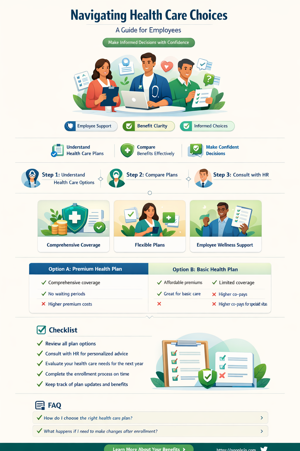 how do employee choose health care plan