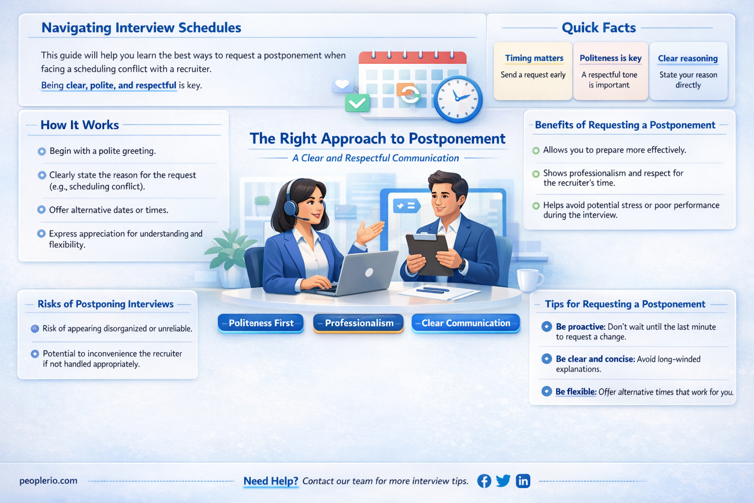 how to ask a recruiter to postpone an interview