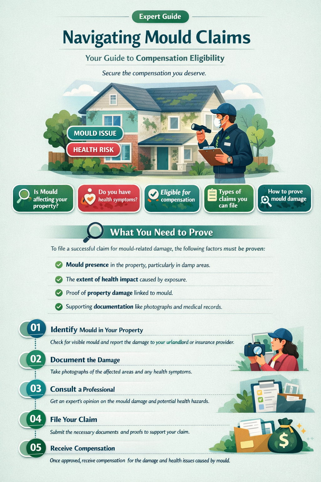 can you claim compensation for mould
