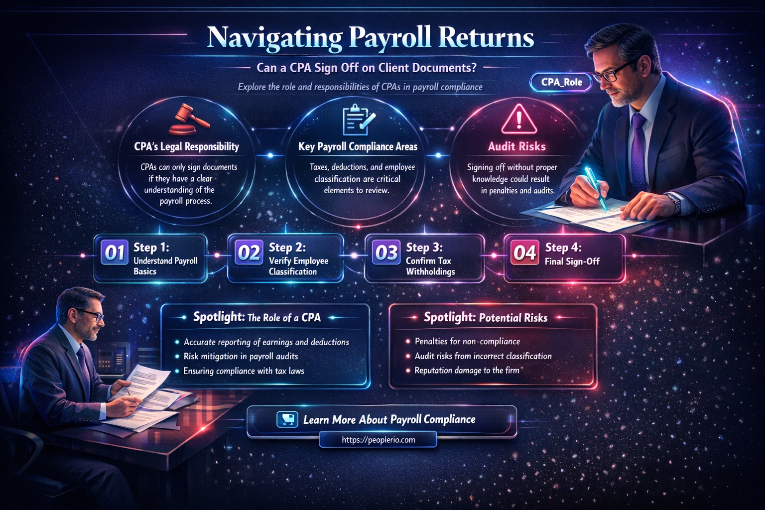 can a cpa sign client payroll returns