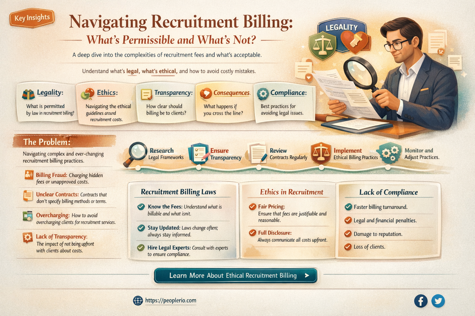 can recruitment companies ask for billings