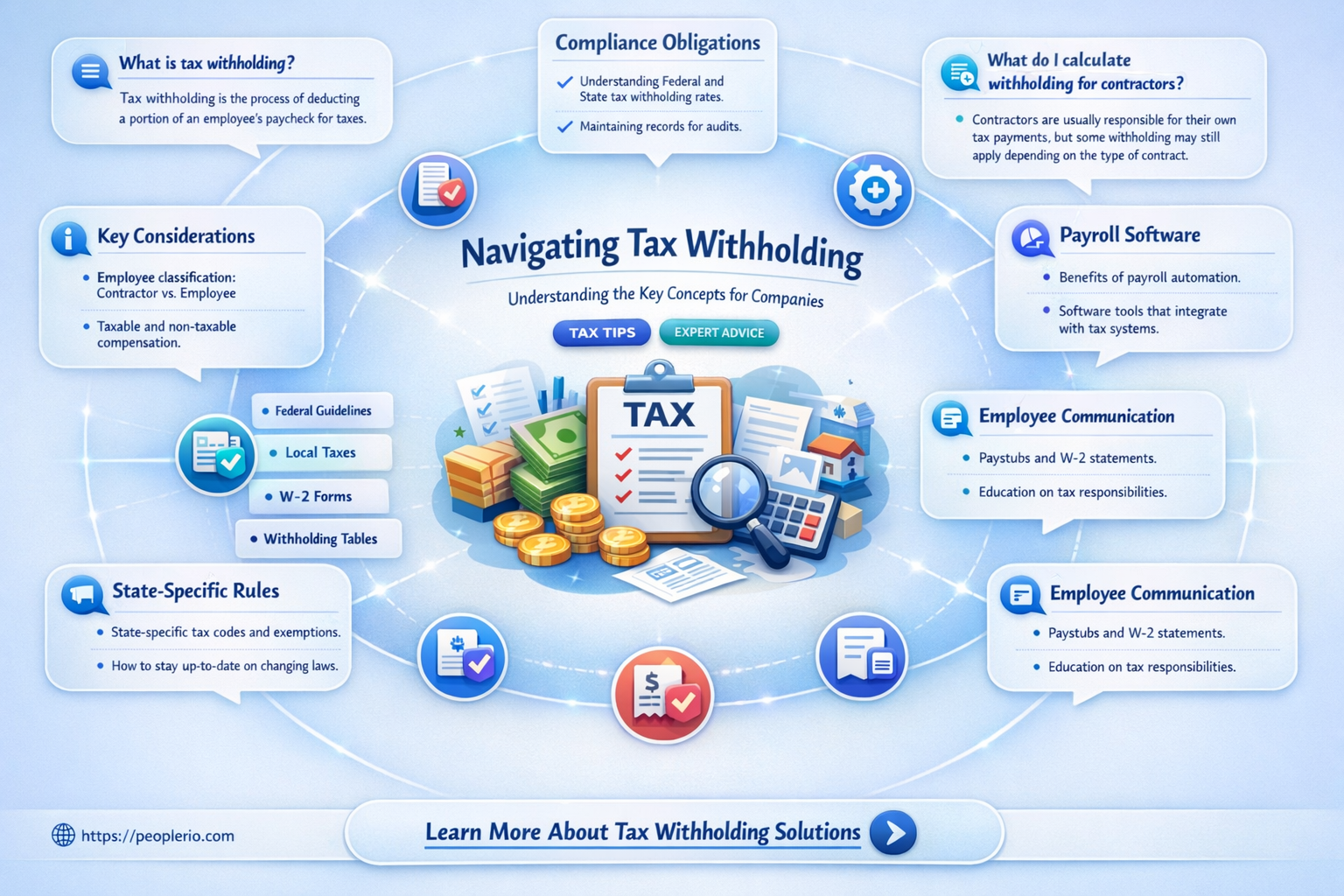 can a company withhold taxes for an employee