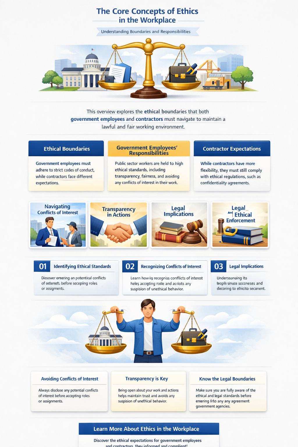 can a government employee work for a contractor