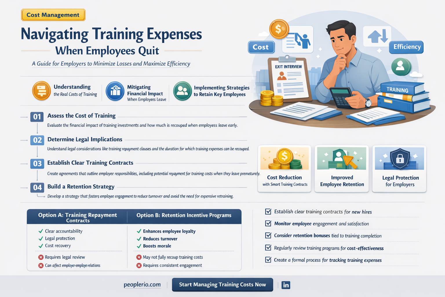 can you back out training expenses if employee quits
