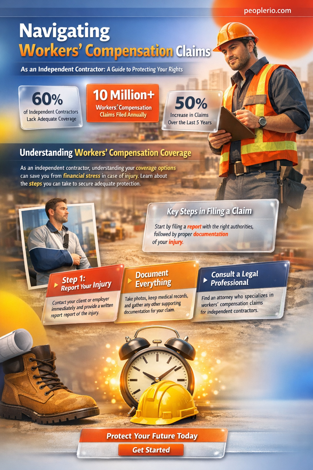 can independent contractors claim workers compensation