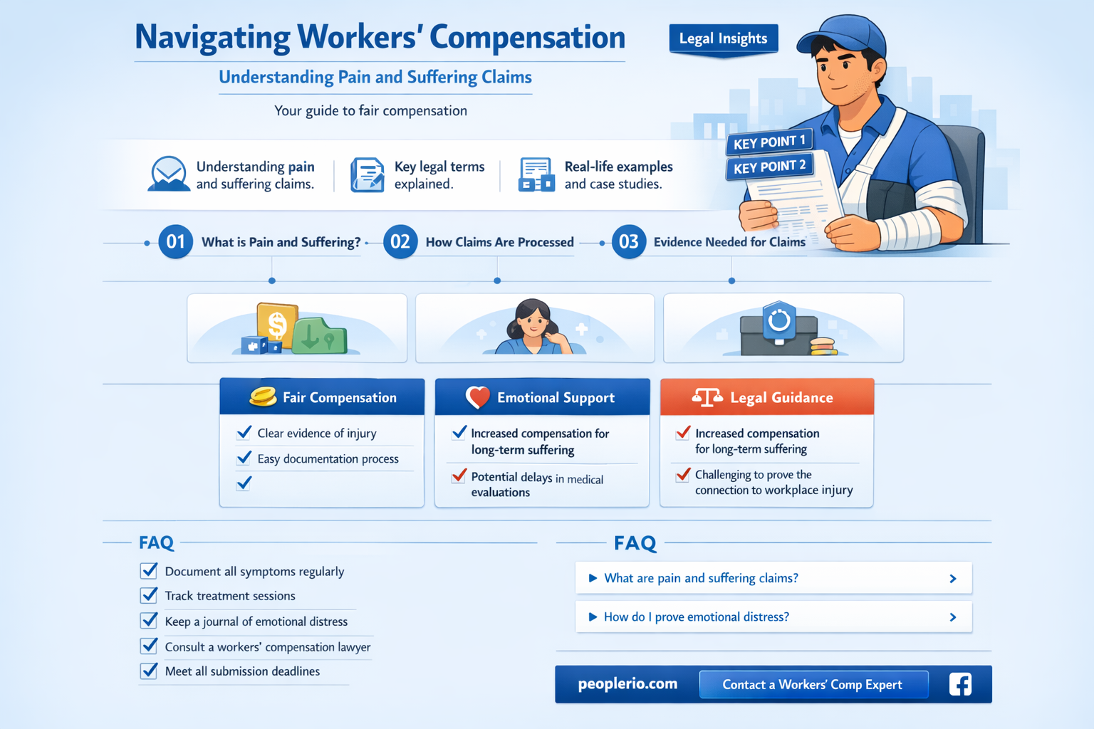 can I claim workers compensation for pain & suffering