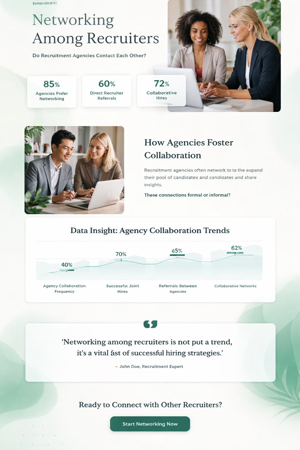 do recruitment agencies contact each other