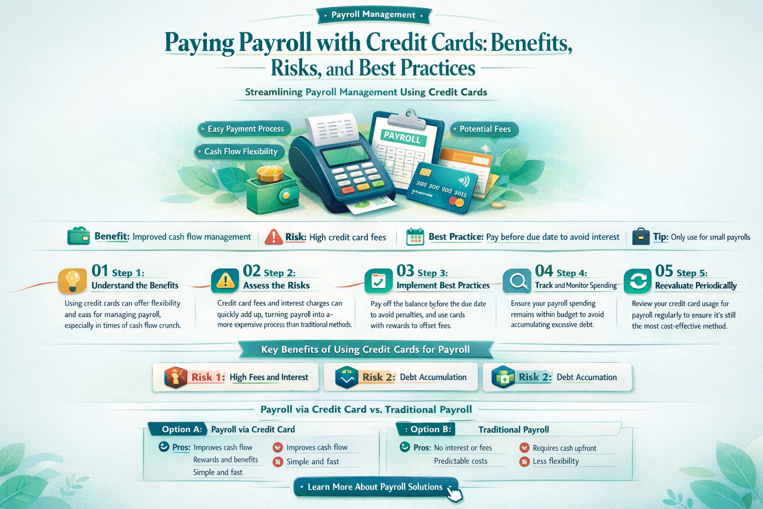 can i pay payroll with a credit card