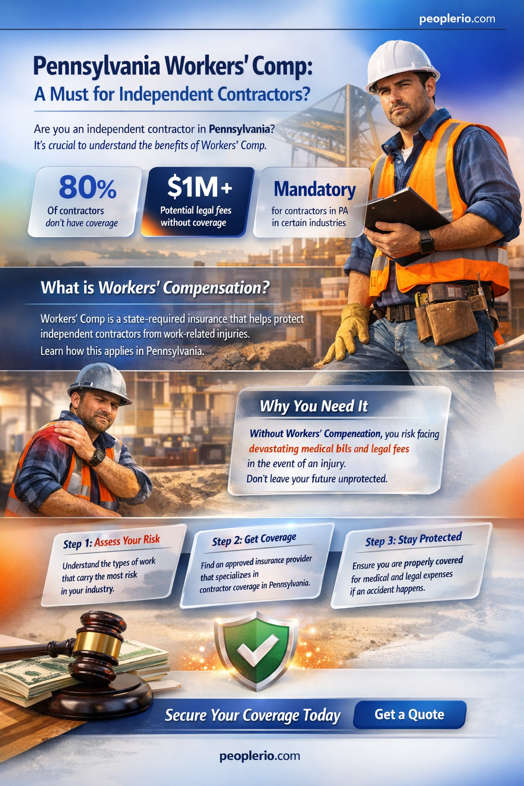 do independent contractor need workers compensation insurance in Pennsylvania