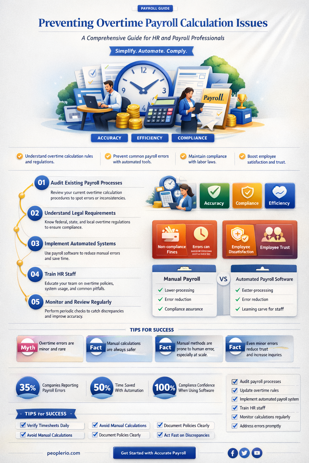 how do you prevent overtime payroll calculation issues