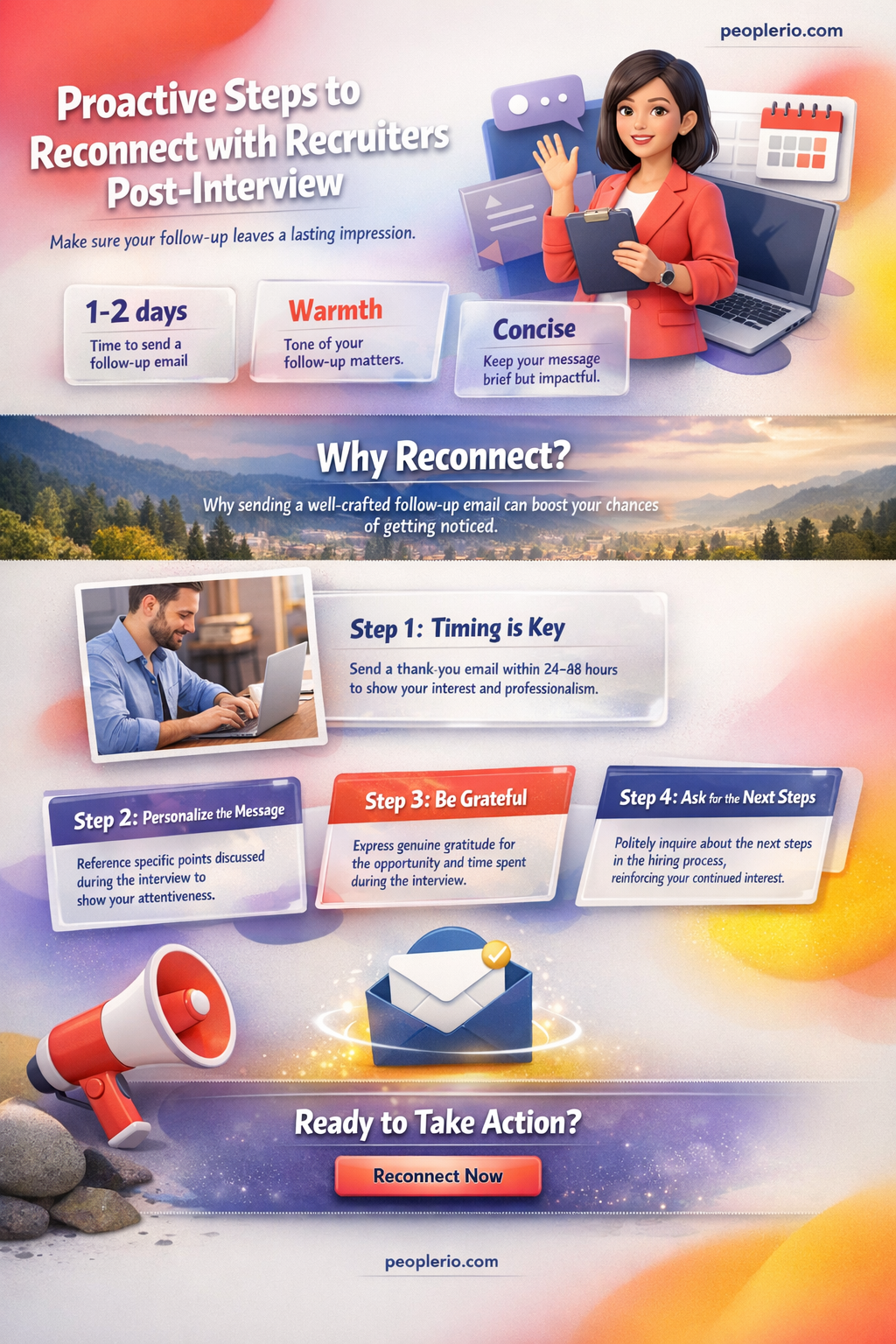 how to get in touch with recruiter about the interview