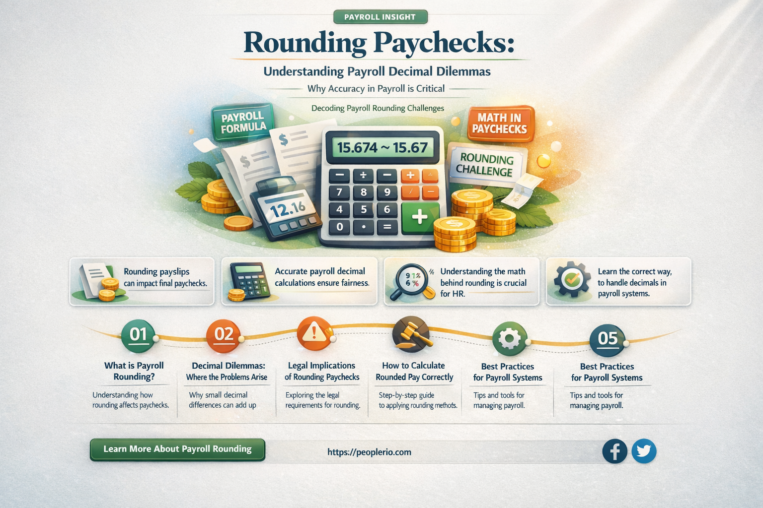 can 6 57 be rounded to 7 00 on payroll