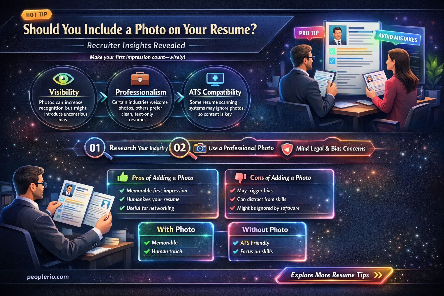 do recruiters ask for photos
