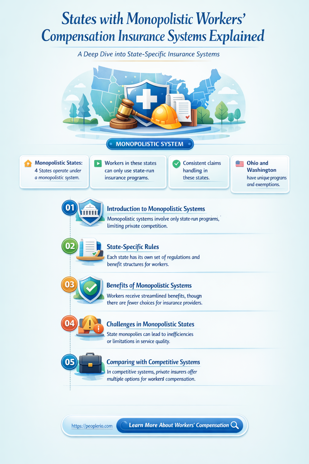 what states are monopolistic for workers compensation insurance
