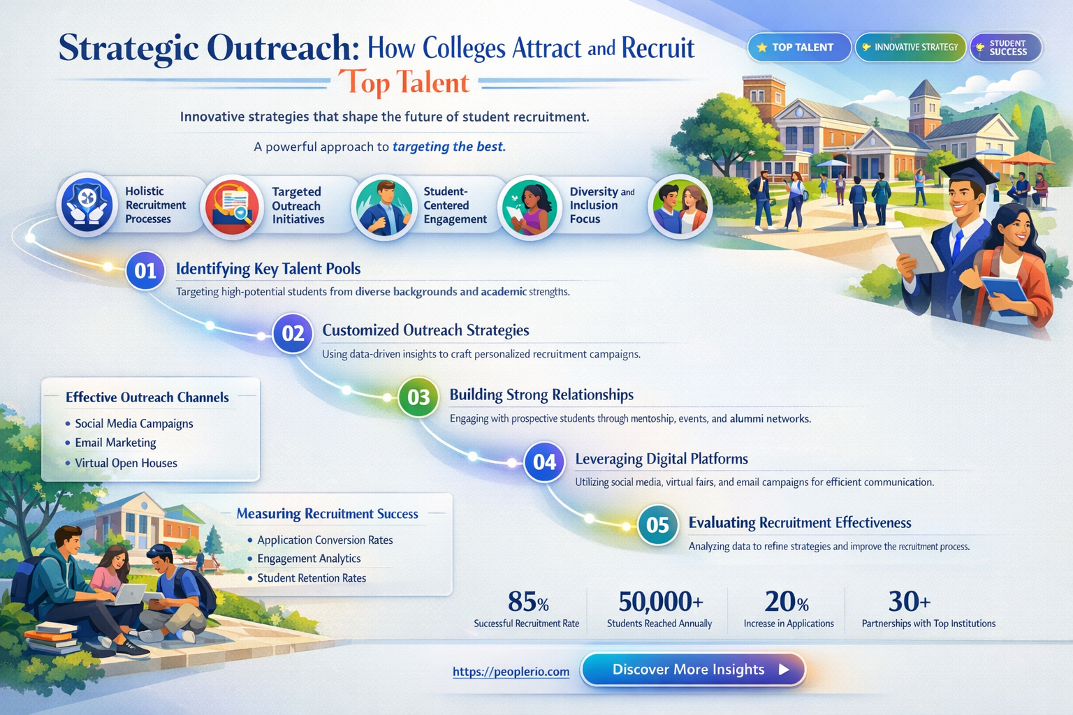 how do colleges recruit students