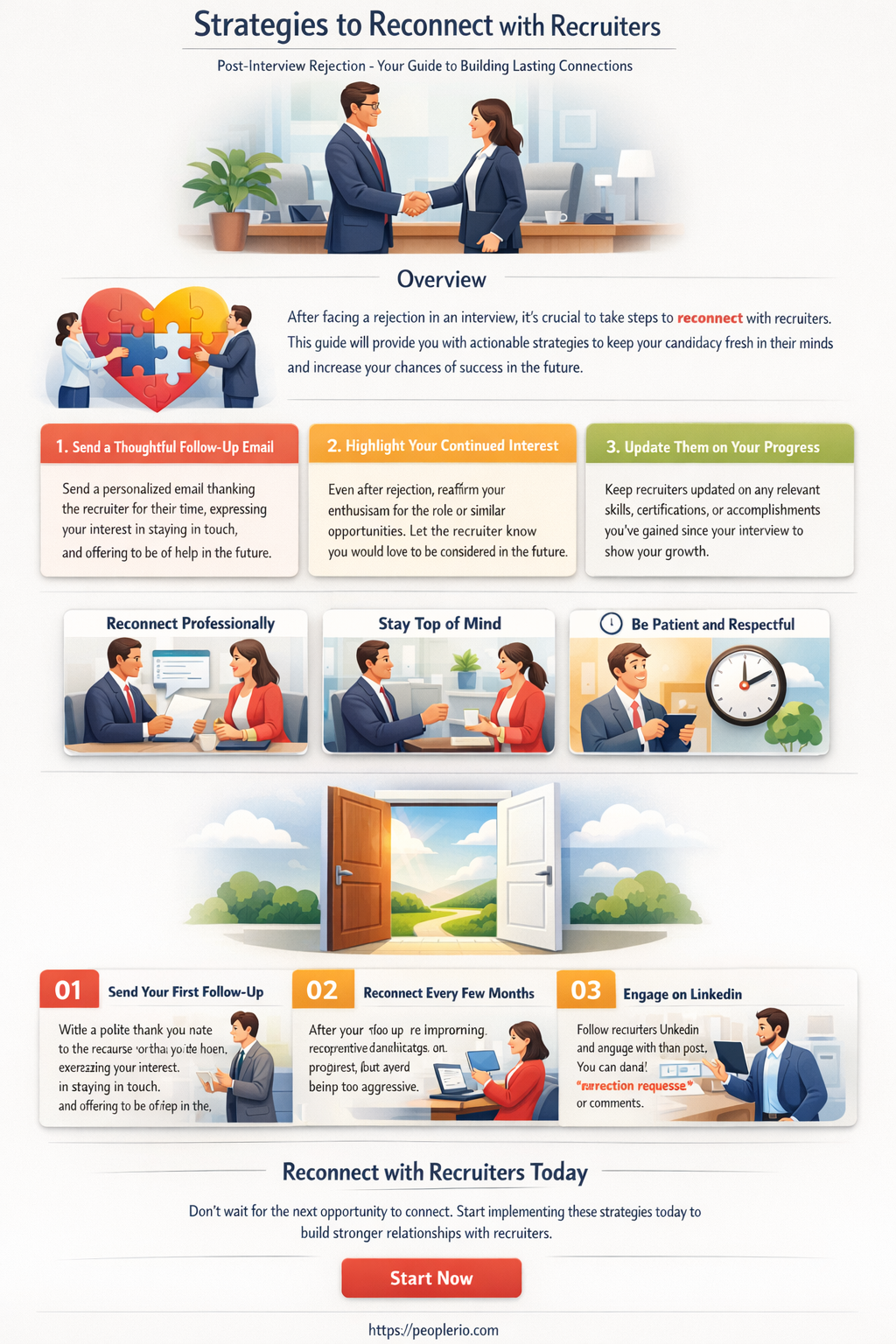how to connect with recruiter after interview rejection