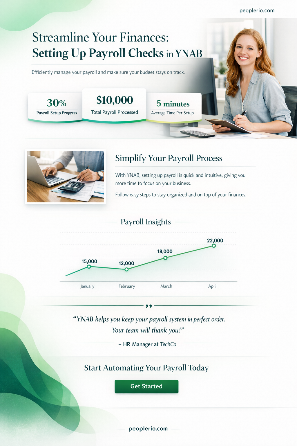 can you set up payroll check in ynab