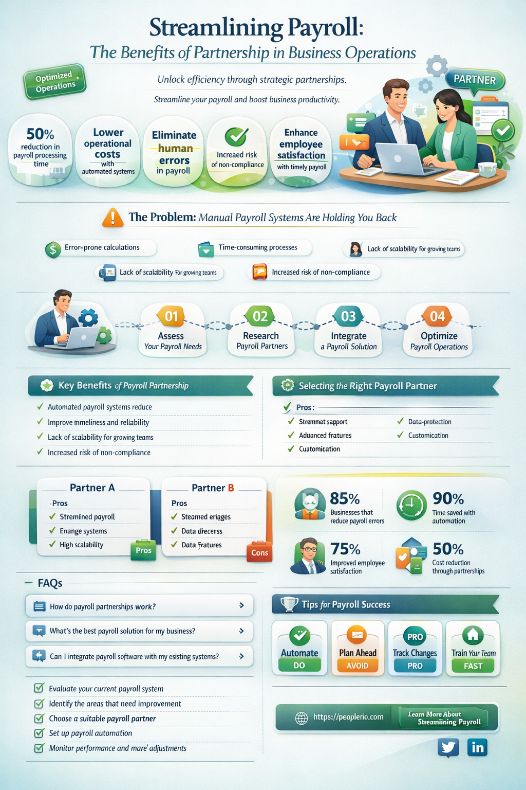 can a partnership run payroll