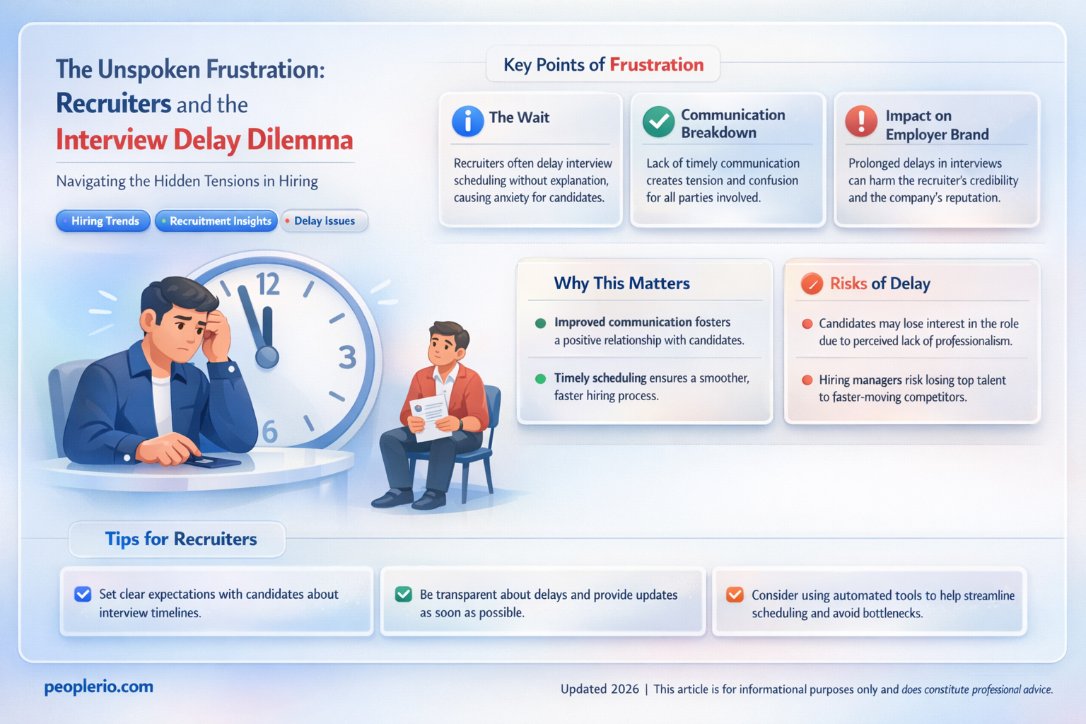are recruiters bad for postponing interviews