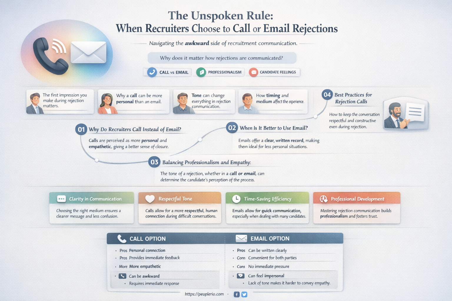 do recruiters call or email to reject