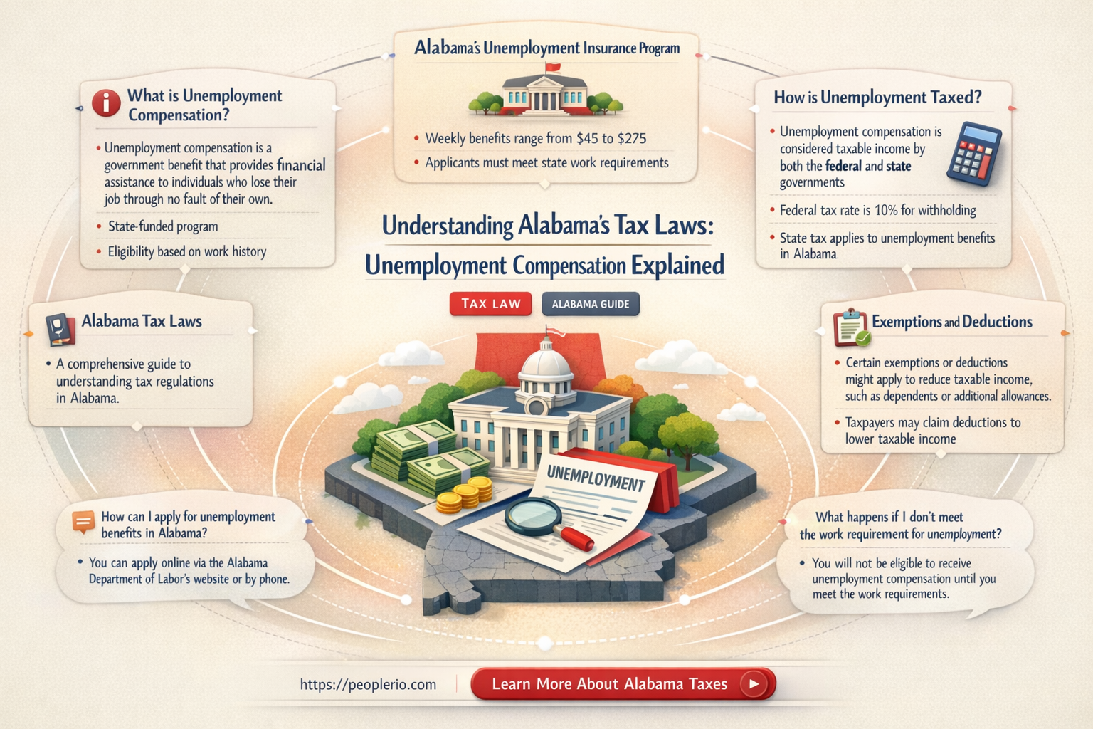 does alabama tax unemployment compensation