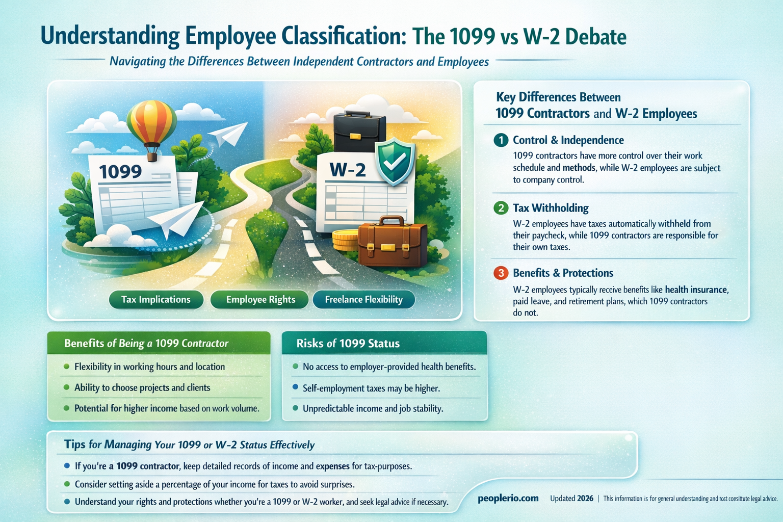 can you 10-99 a standard employee