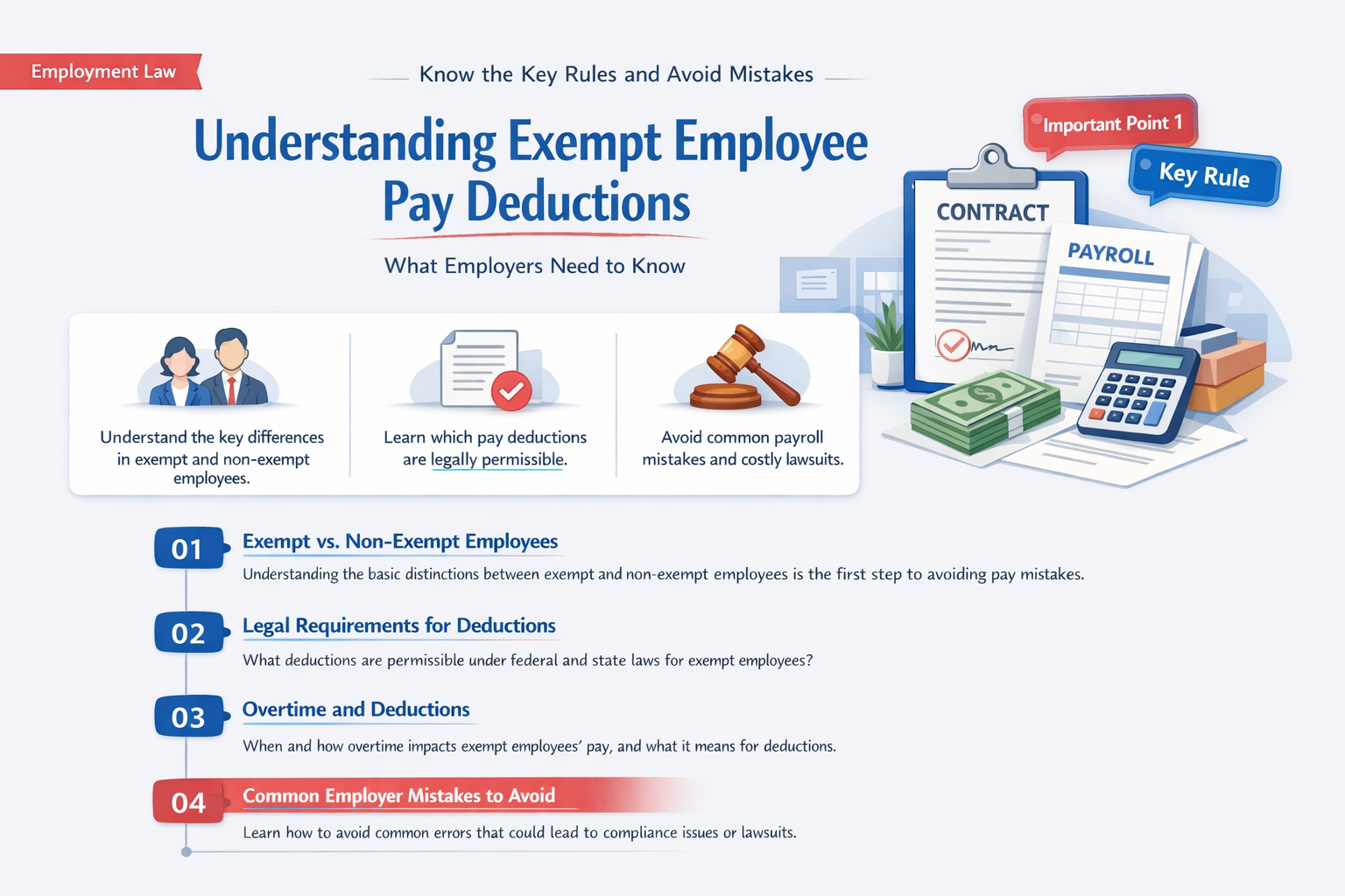 can an employer deduct pay from an exempt employee