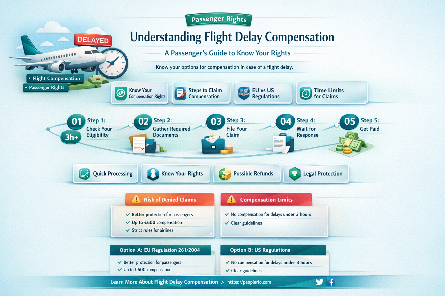 how long must a flight be delayed to claim compensation