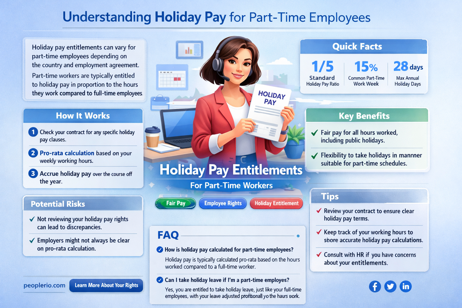 does a part time employee get holiday pay