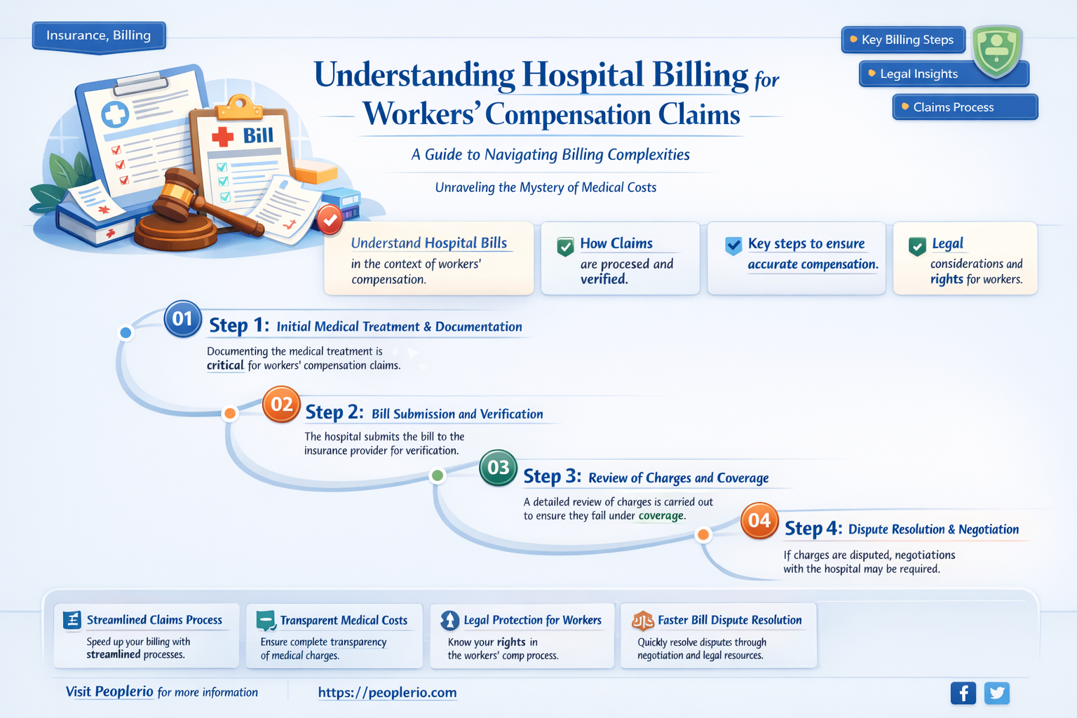 can hospital bill patient for workers compensation claim