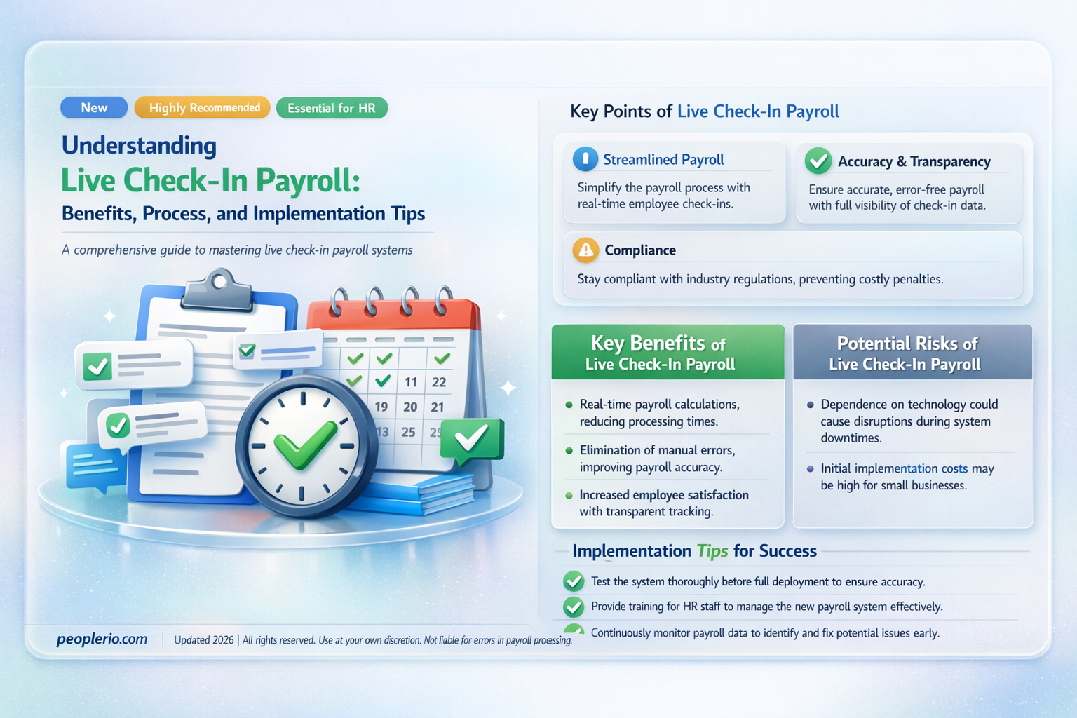 what is a live check in payroll