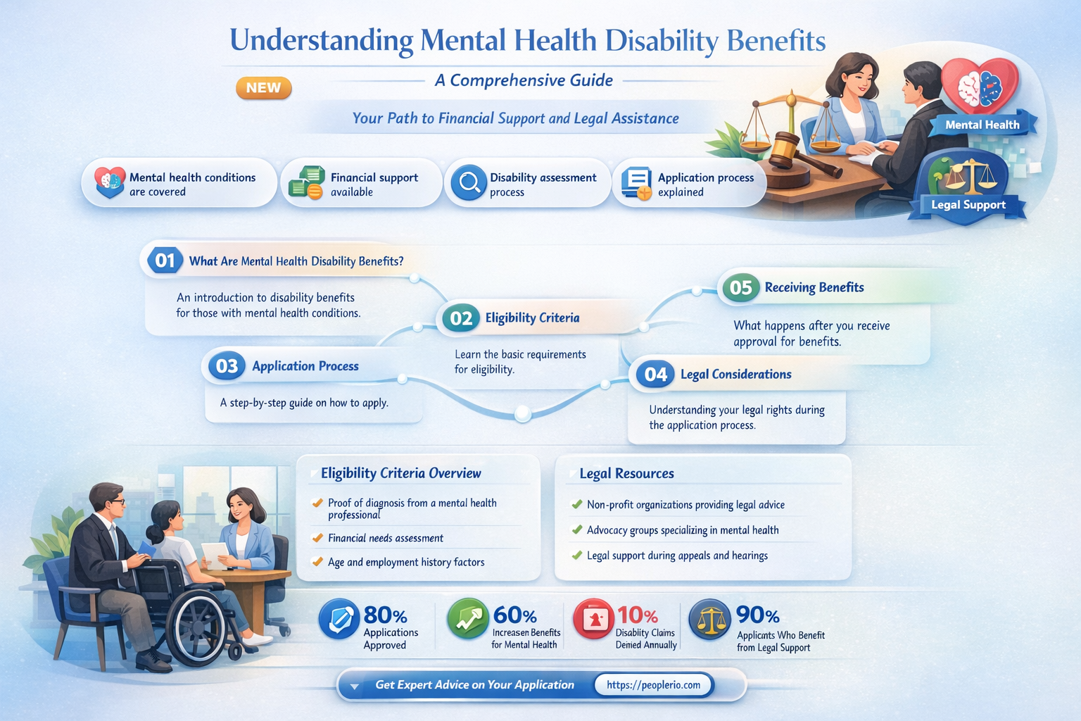 how much does mental health disability pay