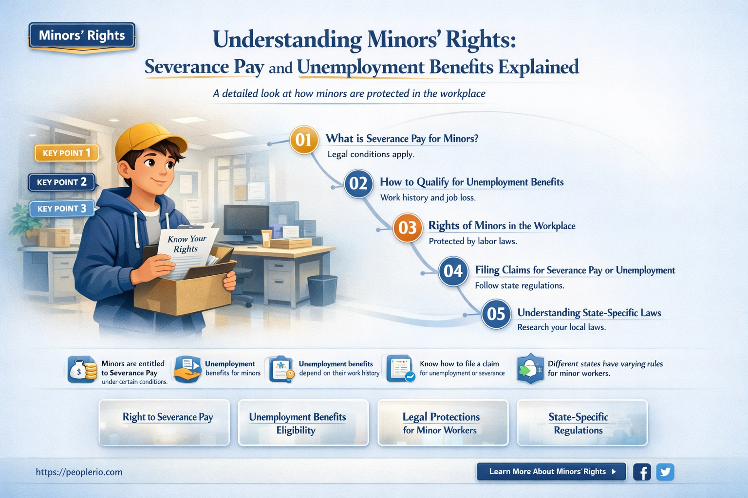 do minors get severence pay or unemployment compensation benefits