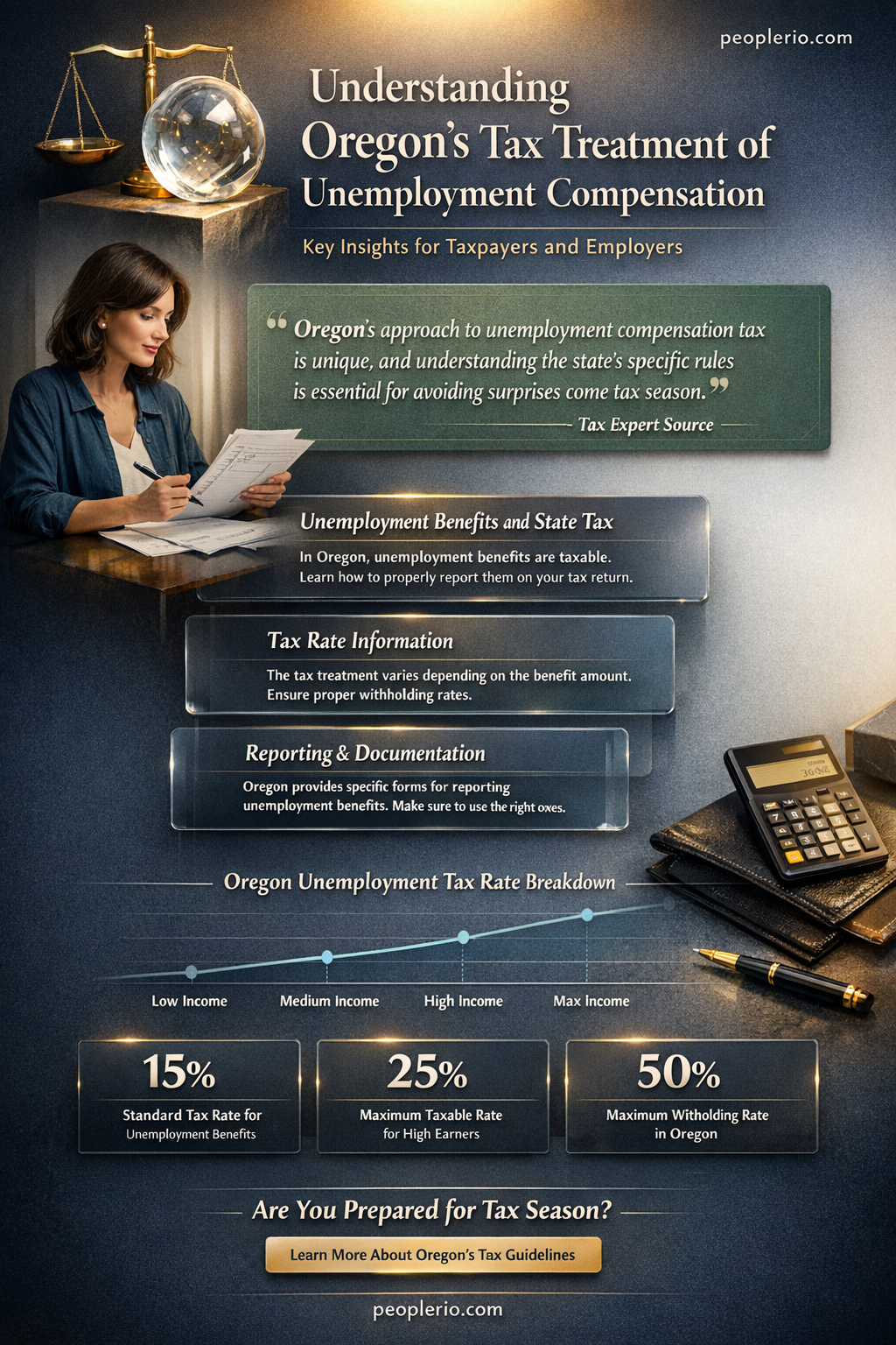 does oregon tax unemployment compensation