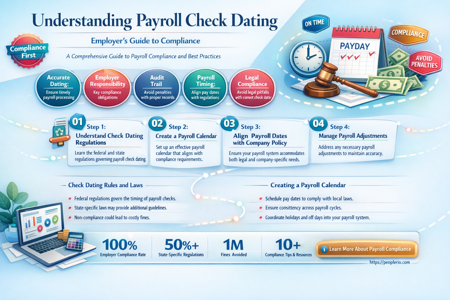 can an employer post date a payroll check