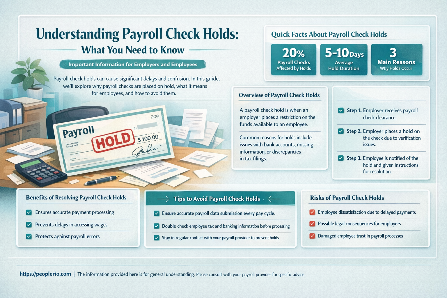 can a bank hold a payroll check
