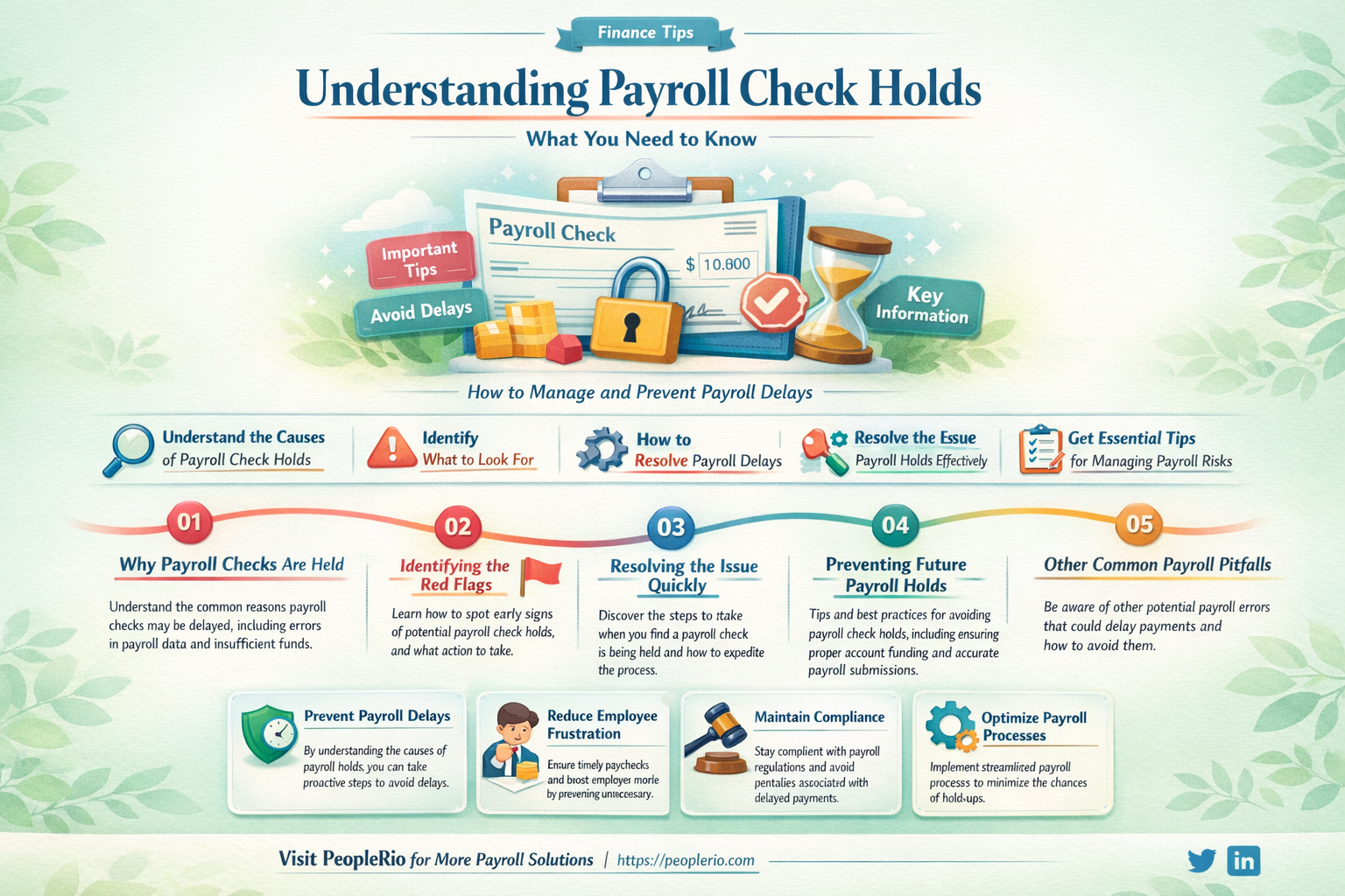 can payroll checks be held