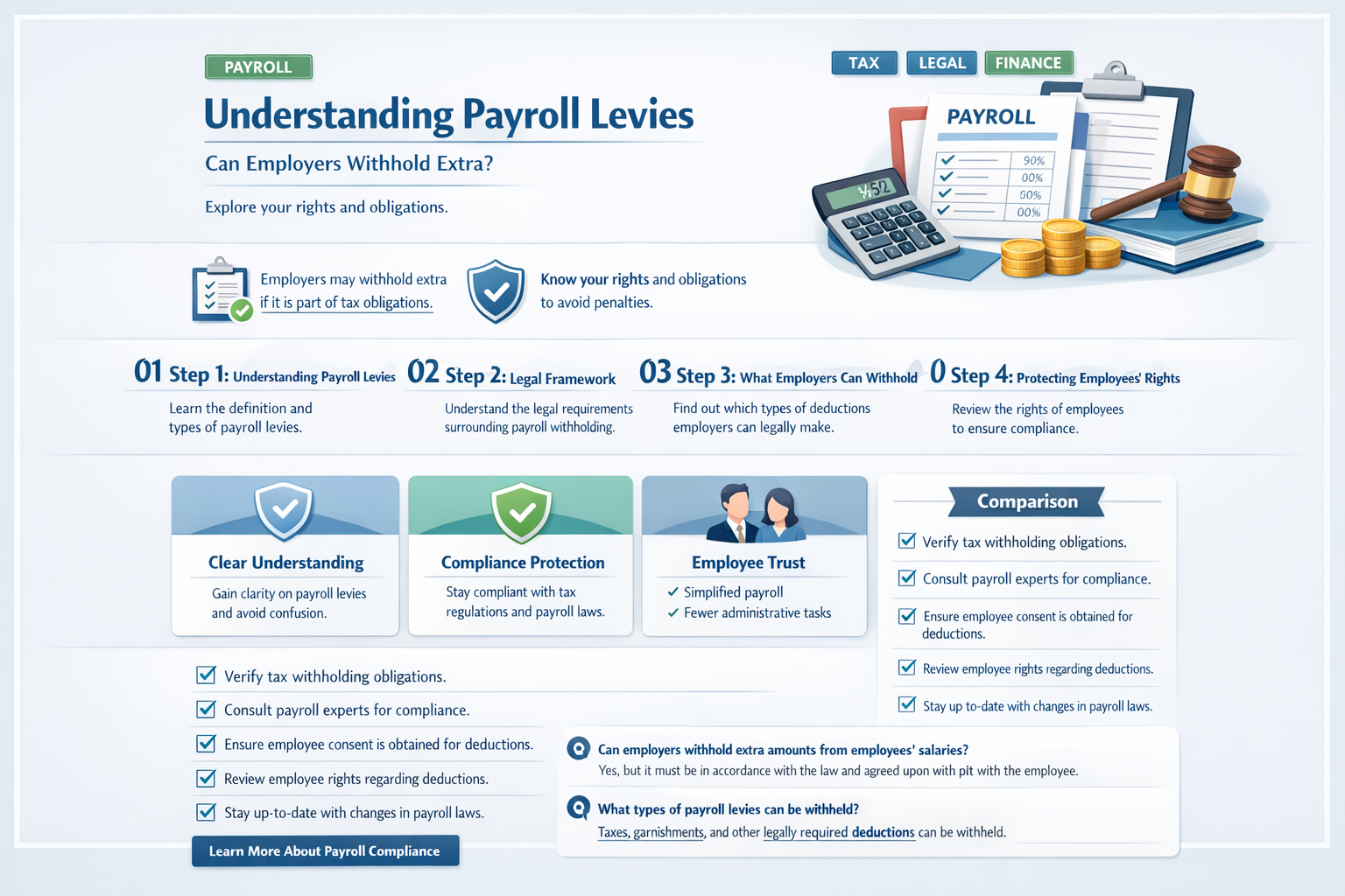 can employers withhold extra on payroll levys