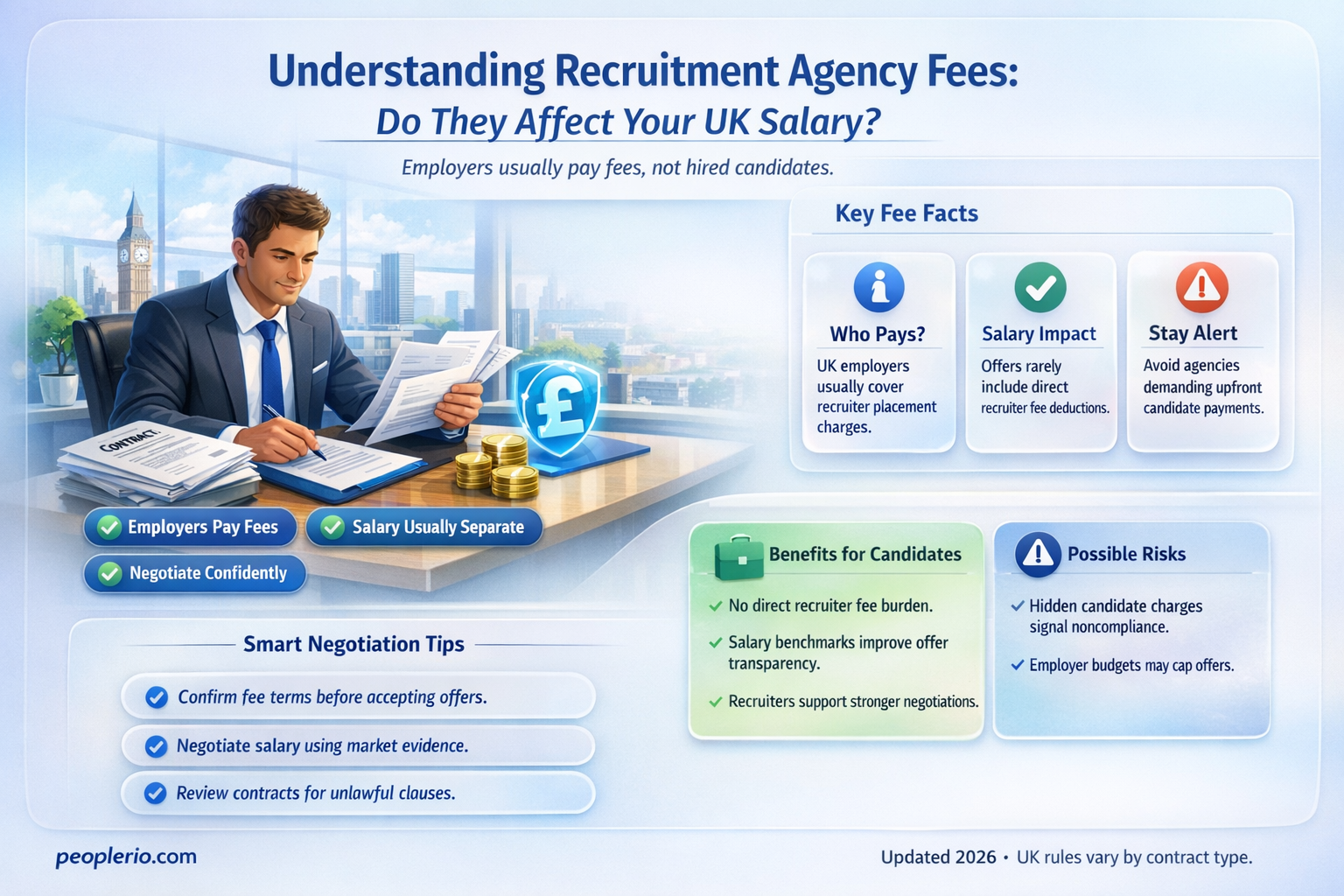 do recruitment agencies take a cut of your salary uk