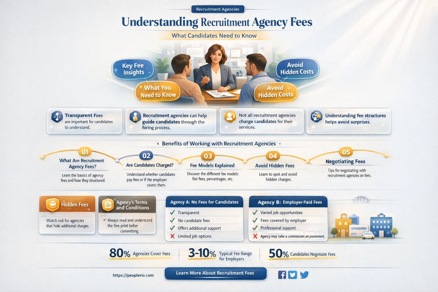 can recruitment agencies charge candidates
