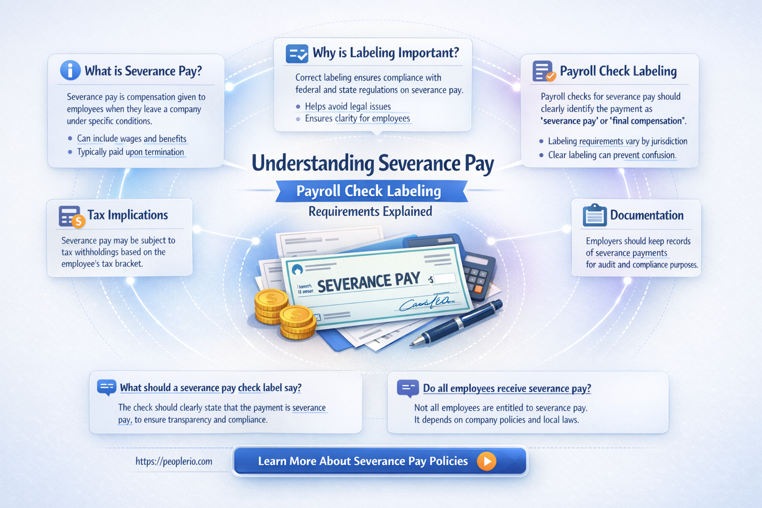 do i have to label severance pay on payroll check
