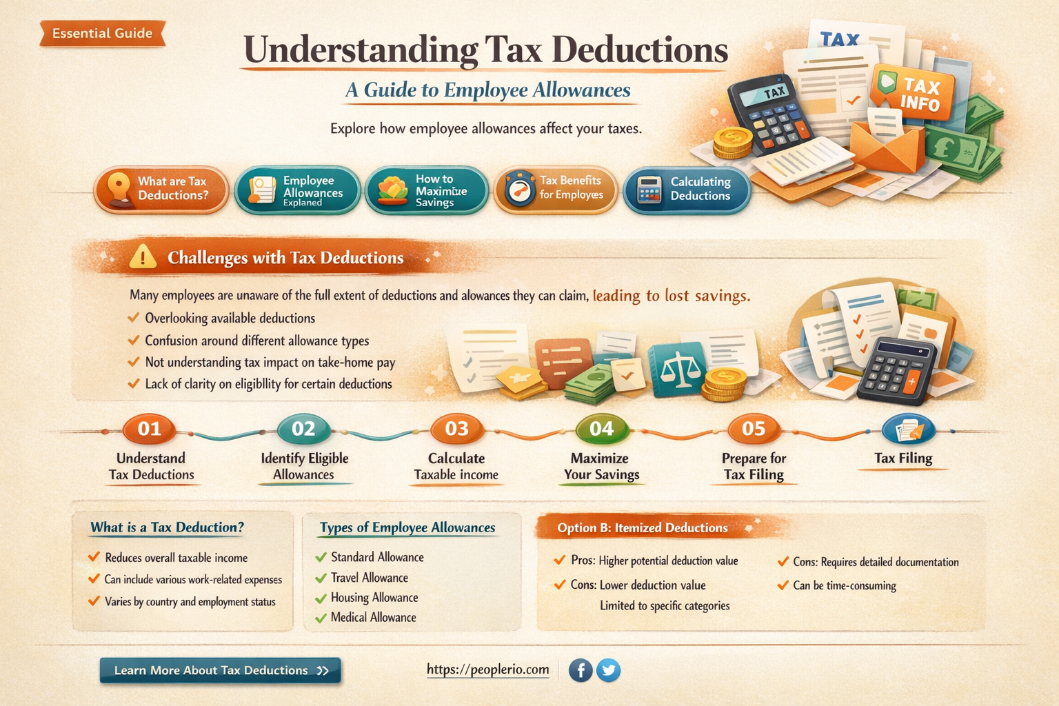 are employee allowances tax deductible by the employee
