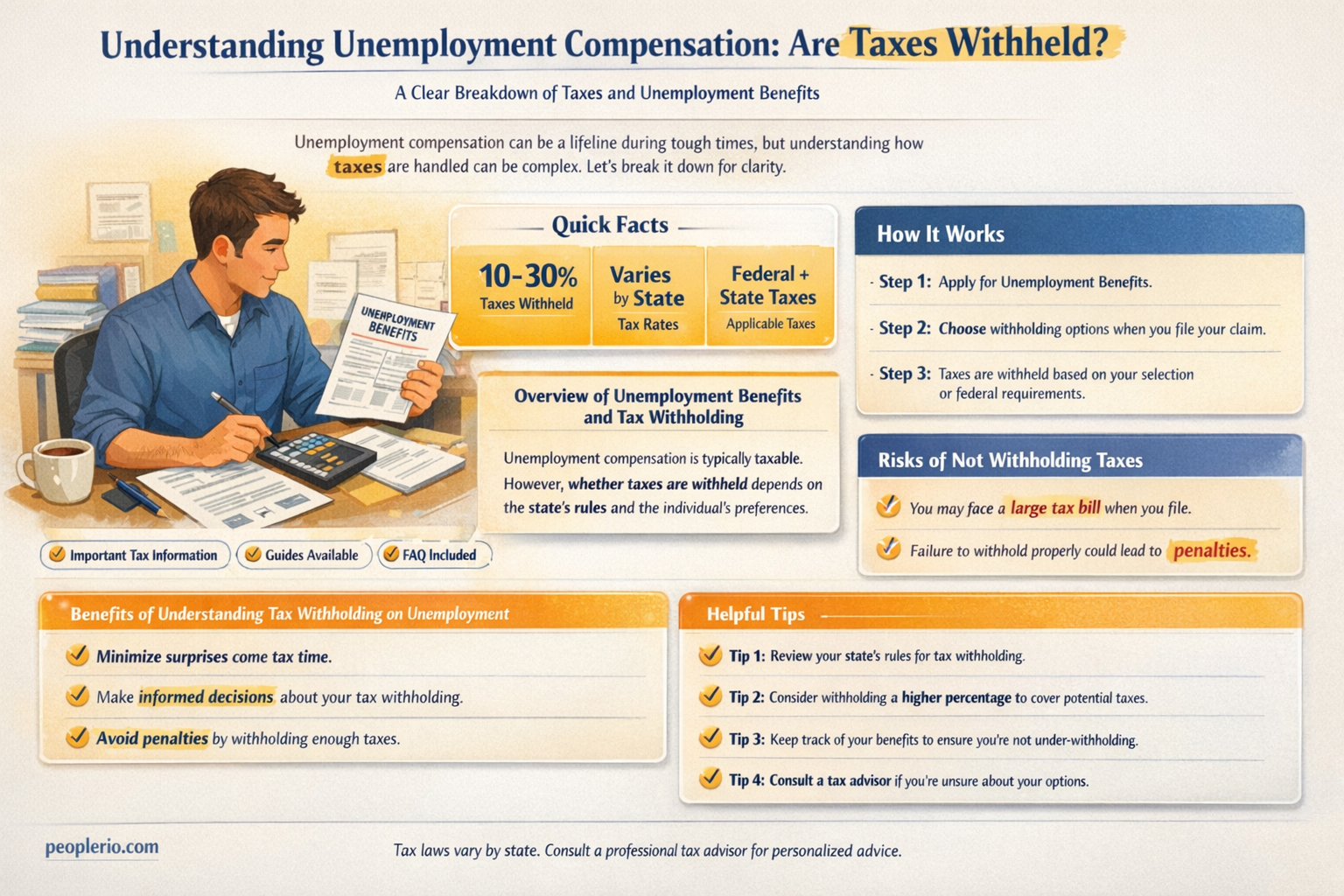 are taxes withheld from unemployment compensation