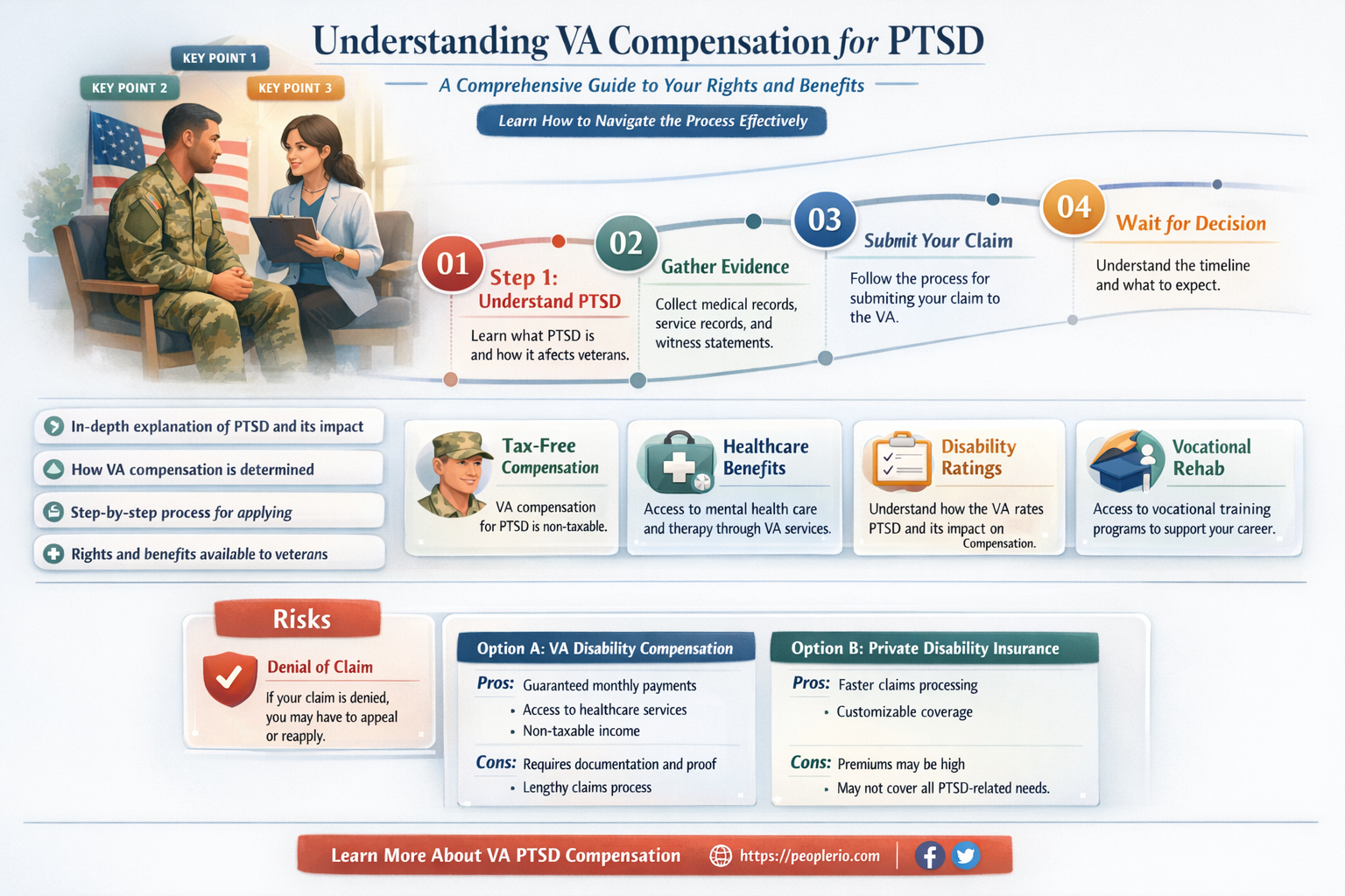 how much does the va pay for ptsd
