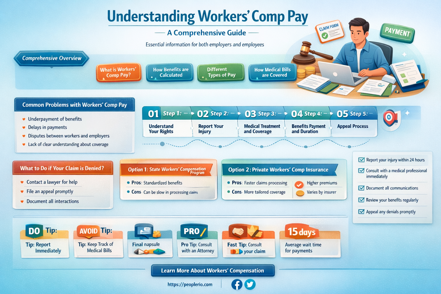 how much pay for workers comp