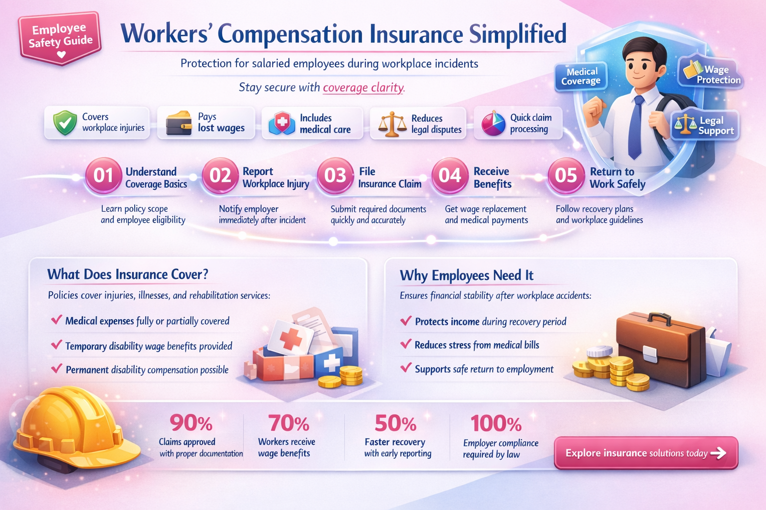 do salaried employees pay workers compensation insurance