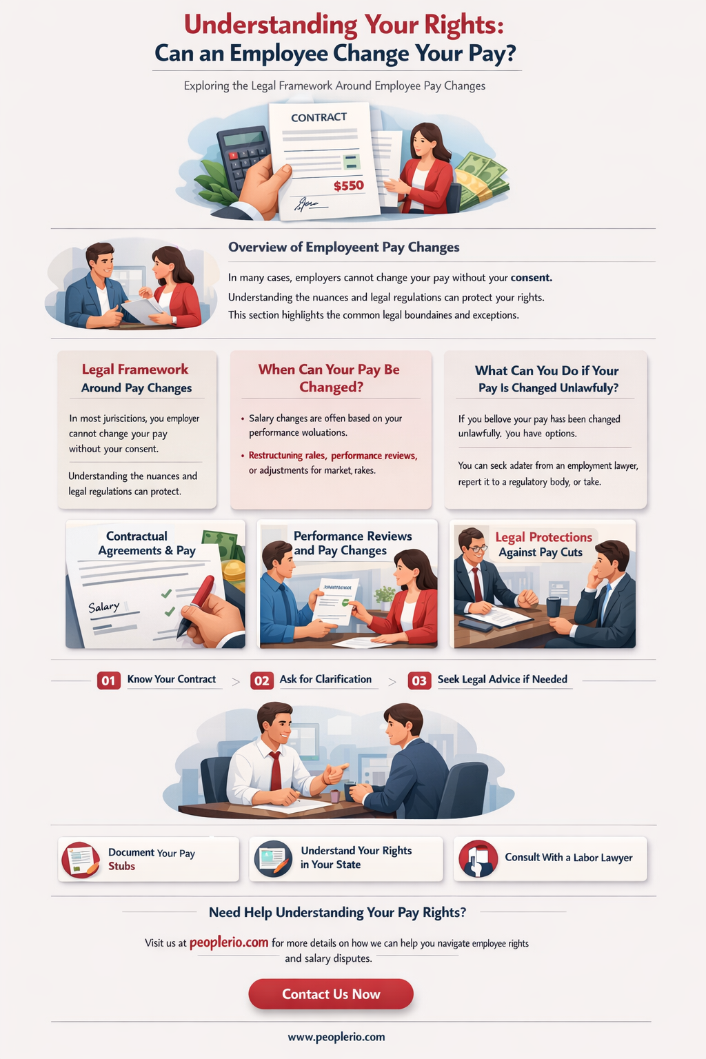 can an employee change your pay