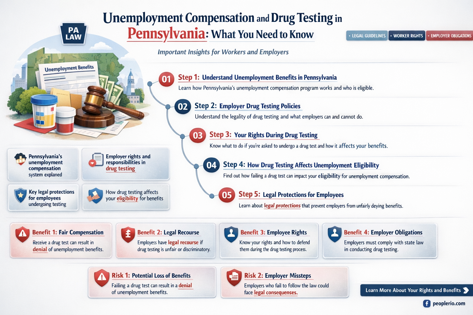 do they drug test for unemployment compensation in pa